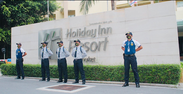 RSS Phuket Security personnel at Holiday Inn Phuket