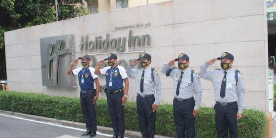 RSS Phuket Security personnel at Holiday Inn Phuket
